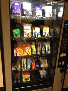supplies in vending machine