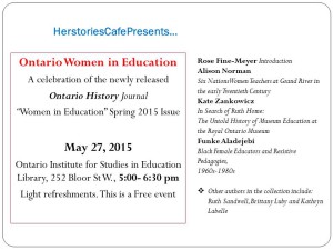 Herstories Cafe May 27 2015 OISEUT