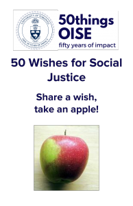50 Wishes for Social Justice