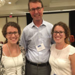 Nicole Thomson and Michelle Cain with Dr. Greg Duncan