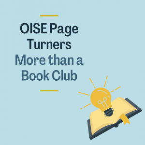 OISE Page Turners logo with graphic of lightbulb and book