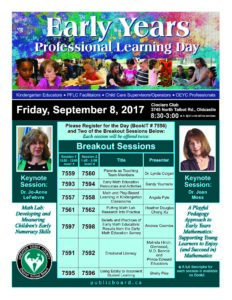 Early Years PD Day Flyer 2017