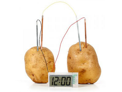 Potato Battery Clock