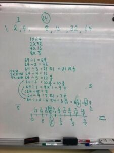 Using an open number line is a helpful way to see relationships between whole numbers, decimals, fractions or percents. Diagrams showing fractional parts also help.