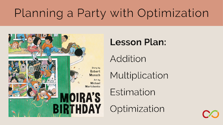 An image linking to the Planning a Party with Optimization (Moira's Birthday) lesson